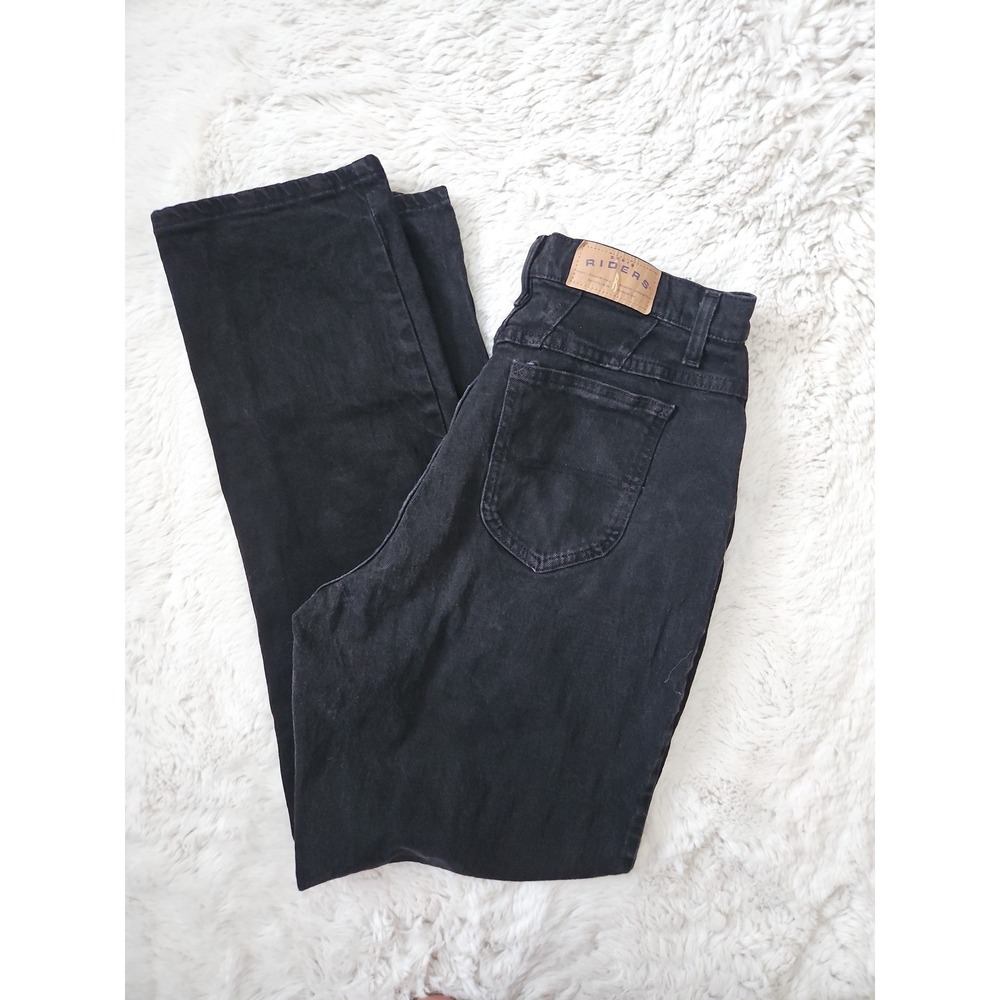 Riders by Lee Black Jeans Womens‎ Size 16L High Rise Mom Jeans Tapered Leg